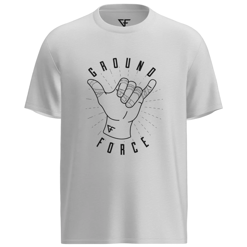 Тениска GROUND FORCE Hang Loose - Бяла