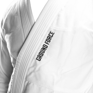 Kimono Brazilian Jiu Jitsu GROUND FORCE Basic Gi V2 - Alb