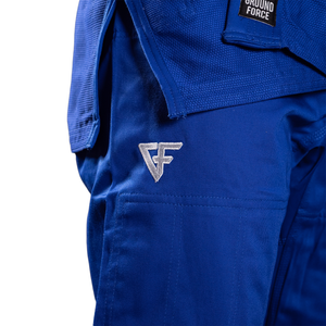 Kimono Brazilian Jiu Jitsu GROUND FORCE Basic Gi V2 - Albastru