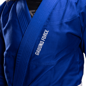 Kimono Femei Brazilian Jiu Jitsu GROUND FORCE Basic Gi V2 - Albastru