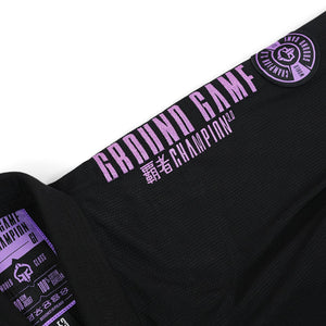 Kimono Femei Brazilian Jiu Jitsu GROUND GAME Champion 3.0 Lavender - Negru