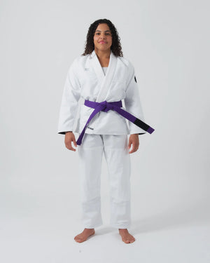 Kimono Femei Brazilian Jiu Jitsu KINGZ Kore V2 - Alb