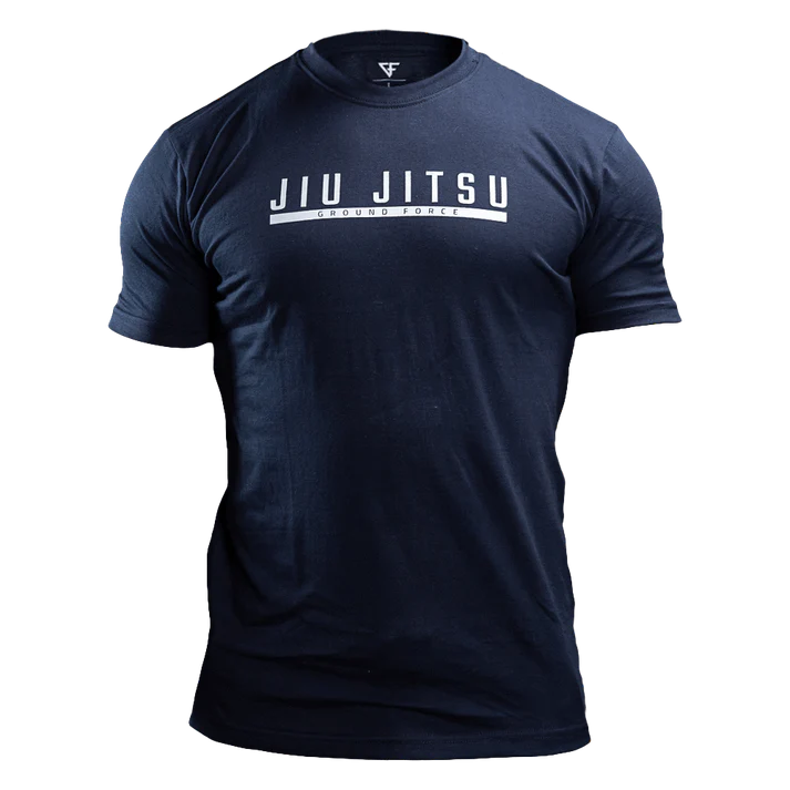 Тениска GROUND FORCE Jiu Jitsu V2 - Тъмносиня