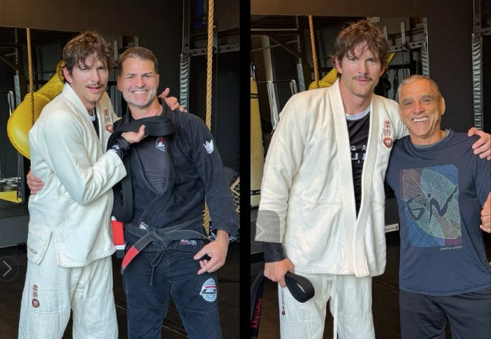 Actorul Ashton Kutcher promovat la centura neagră în Jiu-Jitsu Brazilian