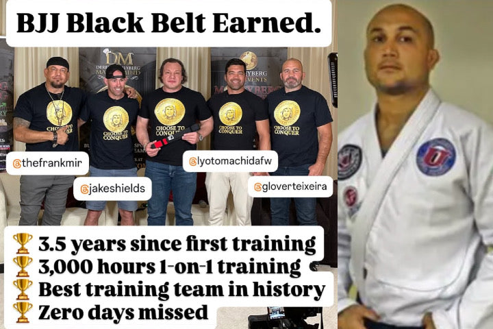 Un guru financiar a fost promovat la centura neagra BJJ in 3,5 ani! El se alatura legendelor BJ Penn, Caio Terra printre cele mai rapide promovari din istoria BJJ