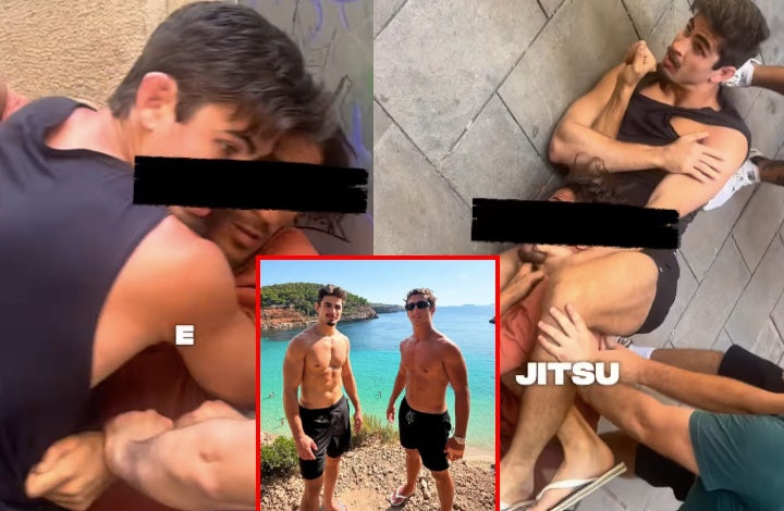 Doi frati cu centura neagra in BJJ l-au 'anihilat' pe un hot de buzunare