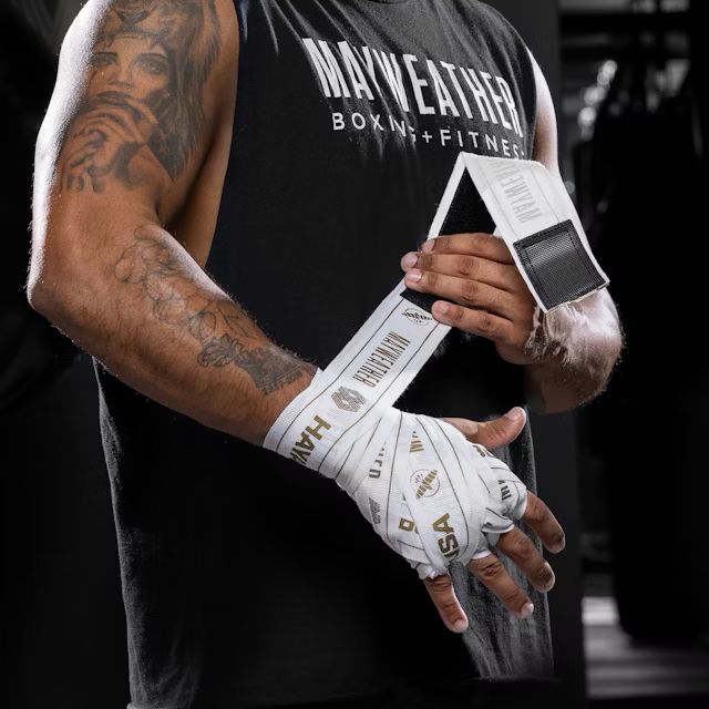 Fase Box 4,5M HAYABUSA X MAYWEATHER - Alb / Auriu