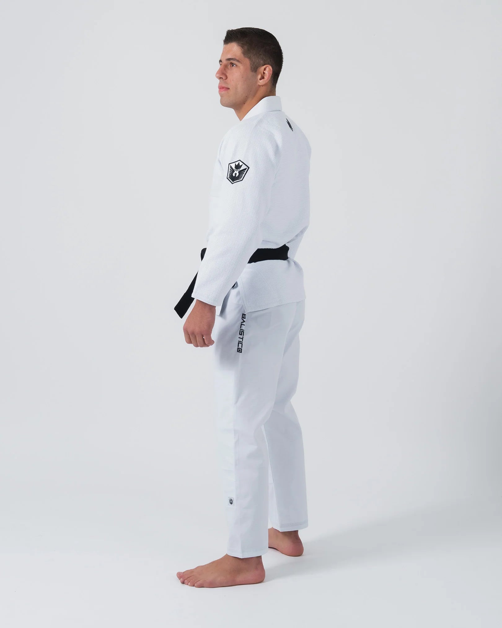 Kimono Brazilian Jiu Jitsu Balistico 4.0 poza facuta din lateral-stanga