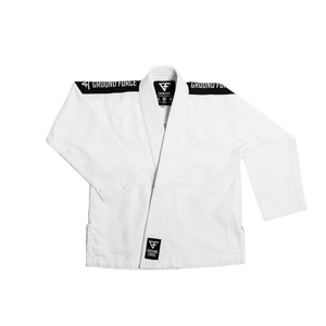 Kimono Copii Brazilian Jiu Jitsu GROUND FORCE Basic Gi - Alb