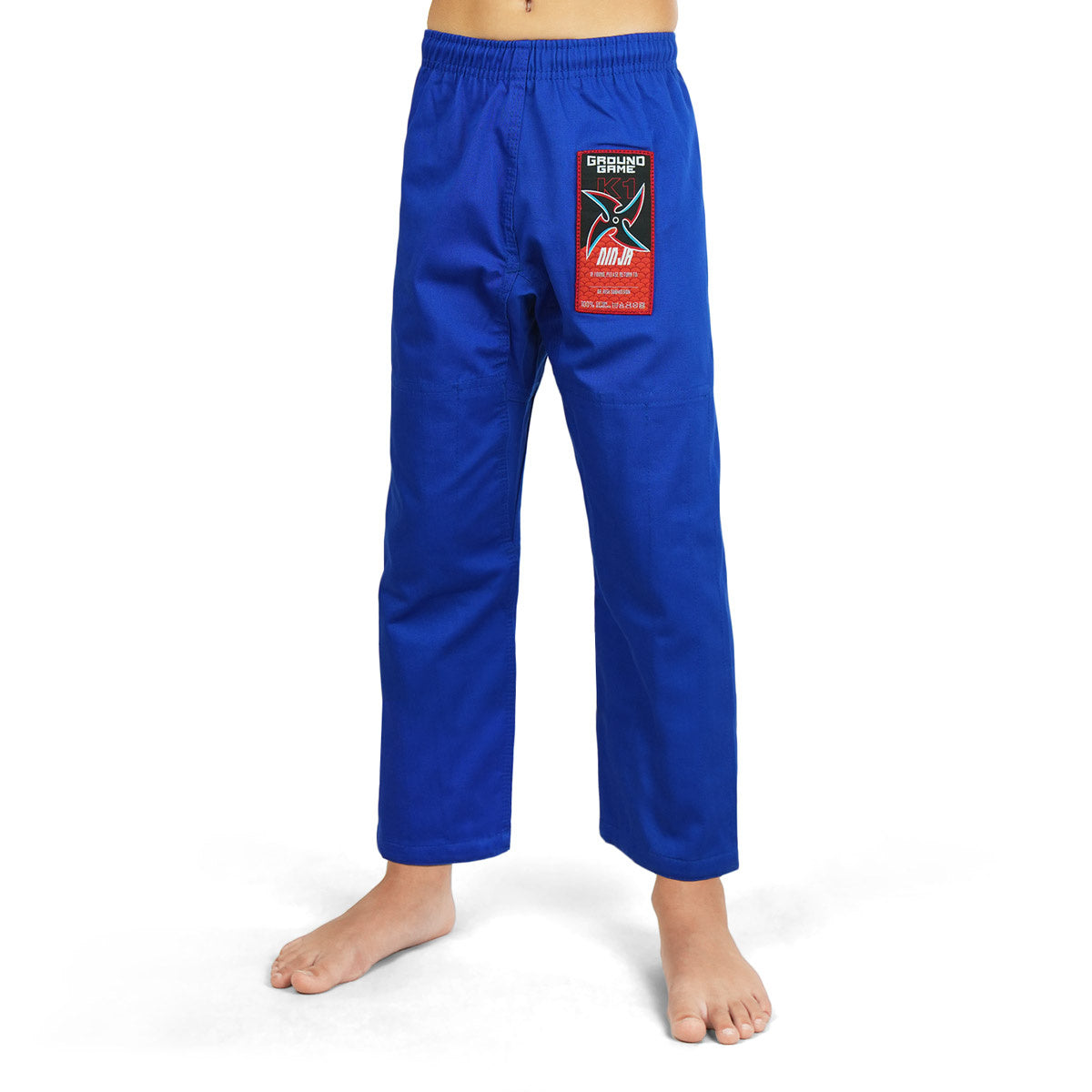 Kimono Copii Brazilian Jiu Jitsu GROUND GAME Ninja - Albastru