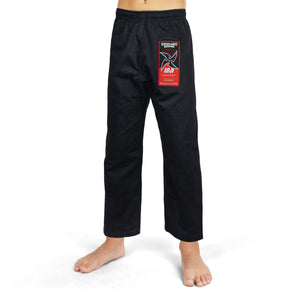Kimono Copii Brazilian Jiu Jitsu GROUND GAME Ninja - Negru