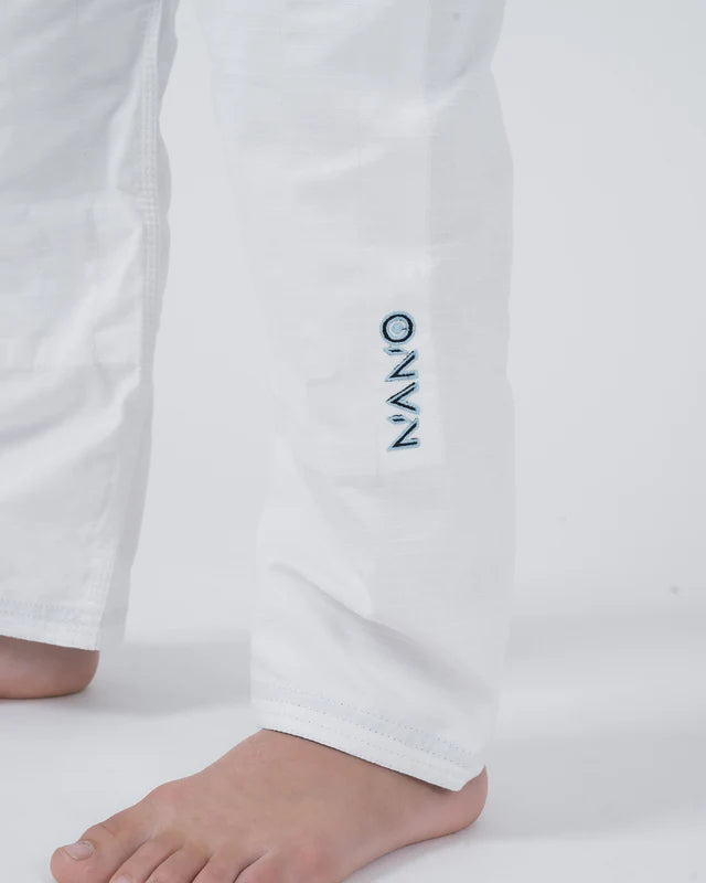 Kimono Copii Brazilian Jiu Jitsu KINGZ Nano 3.0 Gi - Alb - ( Varianta 2024 )