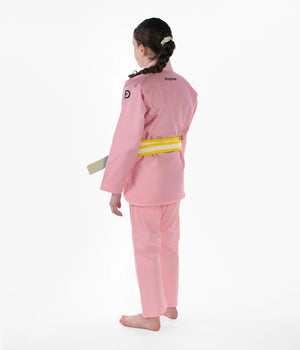 Kimono Copii Brazilian Jiu Jitsu PROGRESS The Academy -  Roz(Centura Alba Inclusa)