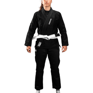 Kimono Femei Brazilian Jiu Jitsu GROUND FORCE Basic Gi V2 - Negru
