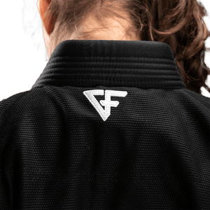Kimono Femei Brazilian Jiu Jitsu GROUND FORCE Basic Gi V2 - Negru