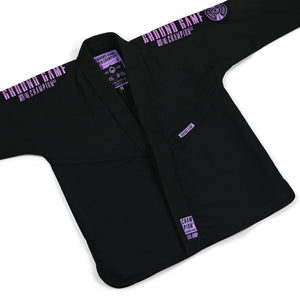 Kimono Femei Brazilian Jiu Jitsu GROUND GAME Champion 3.0  Lavender - Negru