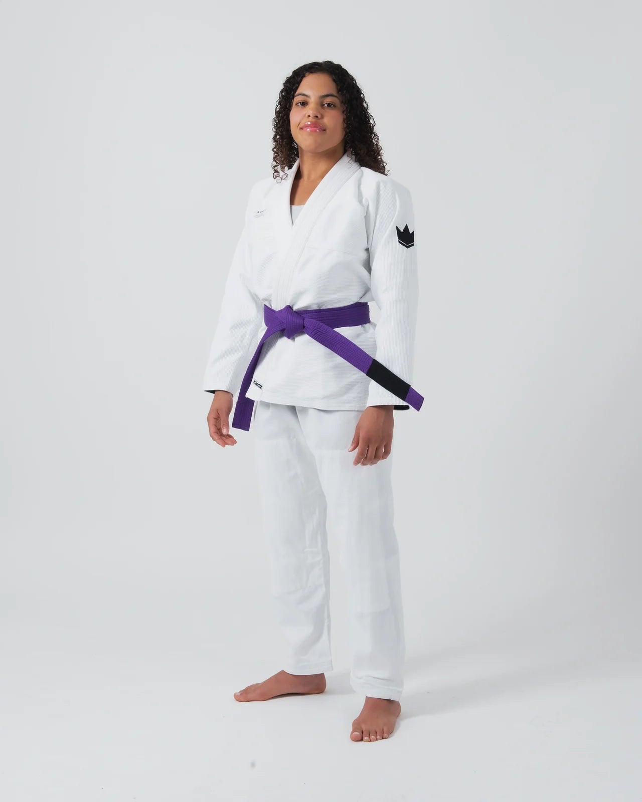 Kimono Femei Brazilian Jiu Jitsu KINGZ Kore V2 - Alb