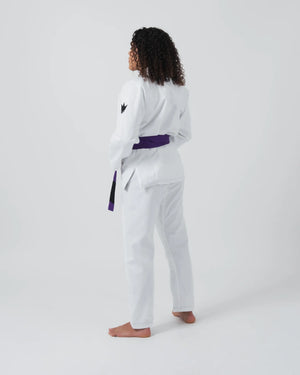 Kimono Femei Brazilian Jiu Jitsu KINGZ Kore V2 - Alb