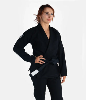 Kimono Femei Brazilian Jiu Jitsu PROGRESS The Academy - Negru