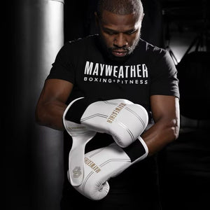 Manusi Box HAYABUSA X MAYWEATHER Contender - Alb / Auriu