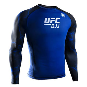 Rashguad Maneca Lunga HAYABUSA X UFC - Negru / Albastru