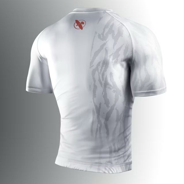 Rashguad Maneca Scurta HAYABUSA Apex - Alb