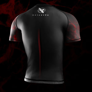 Rashguad Maneca Scurta HAYABUSA X UFC - Negru / Rosu