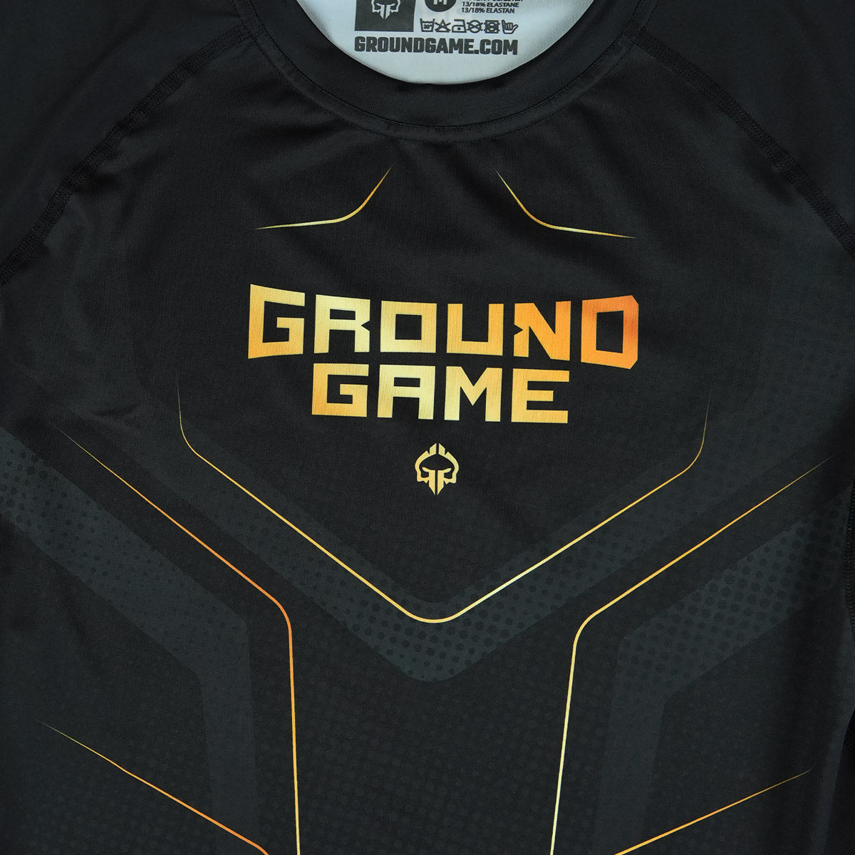 Rashguard Maneca Lunga GROUND GAME Gold 2.0