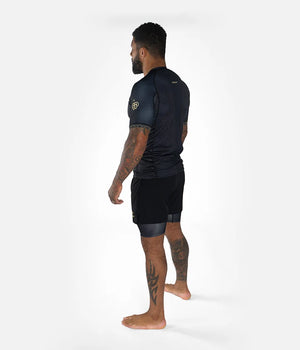 Rashguard Maneca Scurta PROGRESS Athlete - Negru/Gold