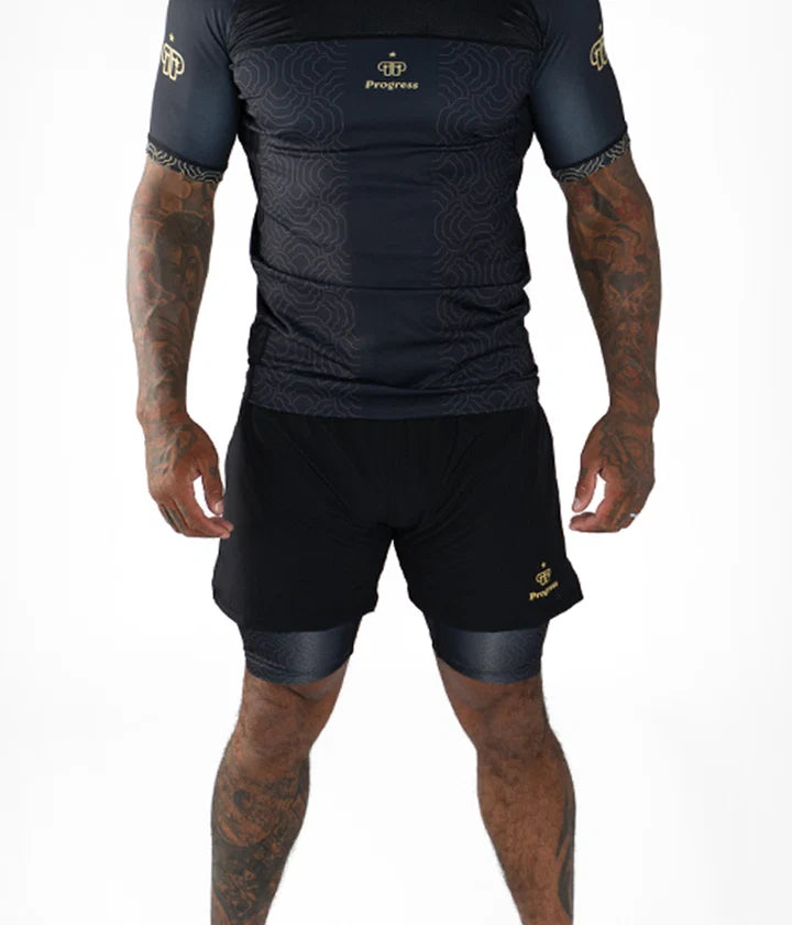 Short PROGRESS Athlete Hybrid  – Black/Gold
