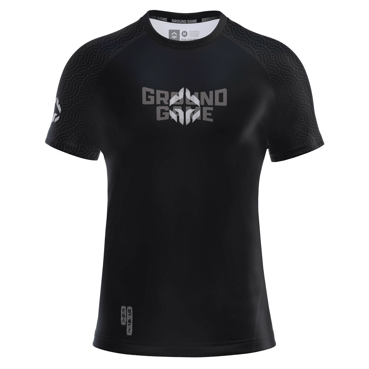 Къс ръкав рашгард GROUND GAME Samurai Shadow - Черен