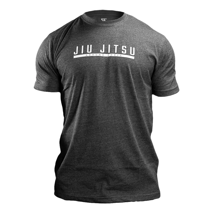 Тениска GROUND FORCE Jiu Jitsu V2 - Сив