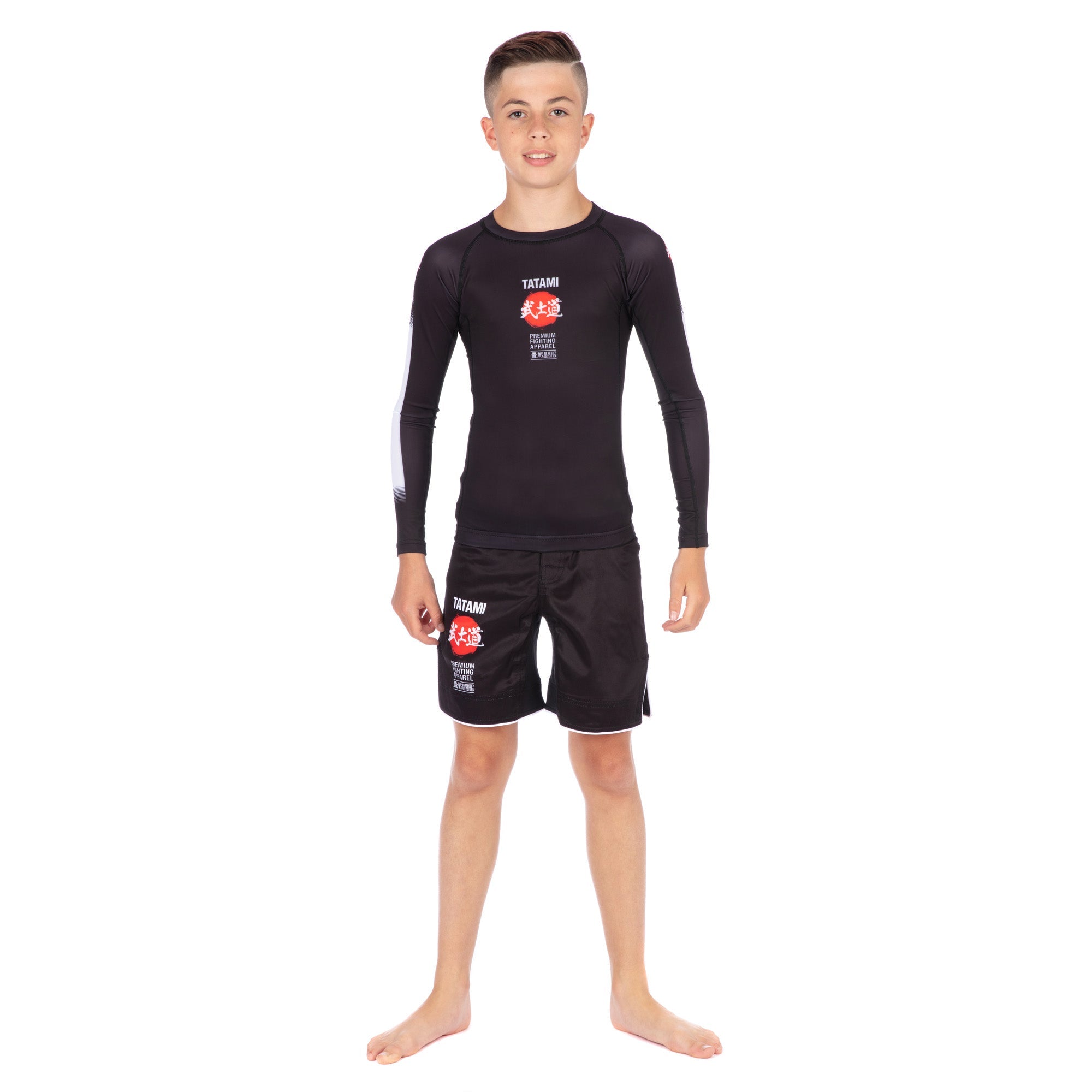 Tatami Fightwear Shorts TATAMI Kids Bushido Black Grappling Shorts