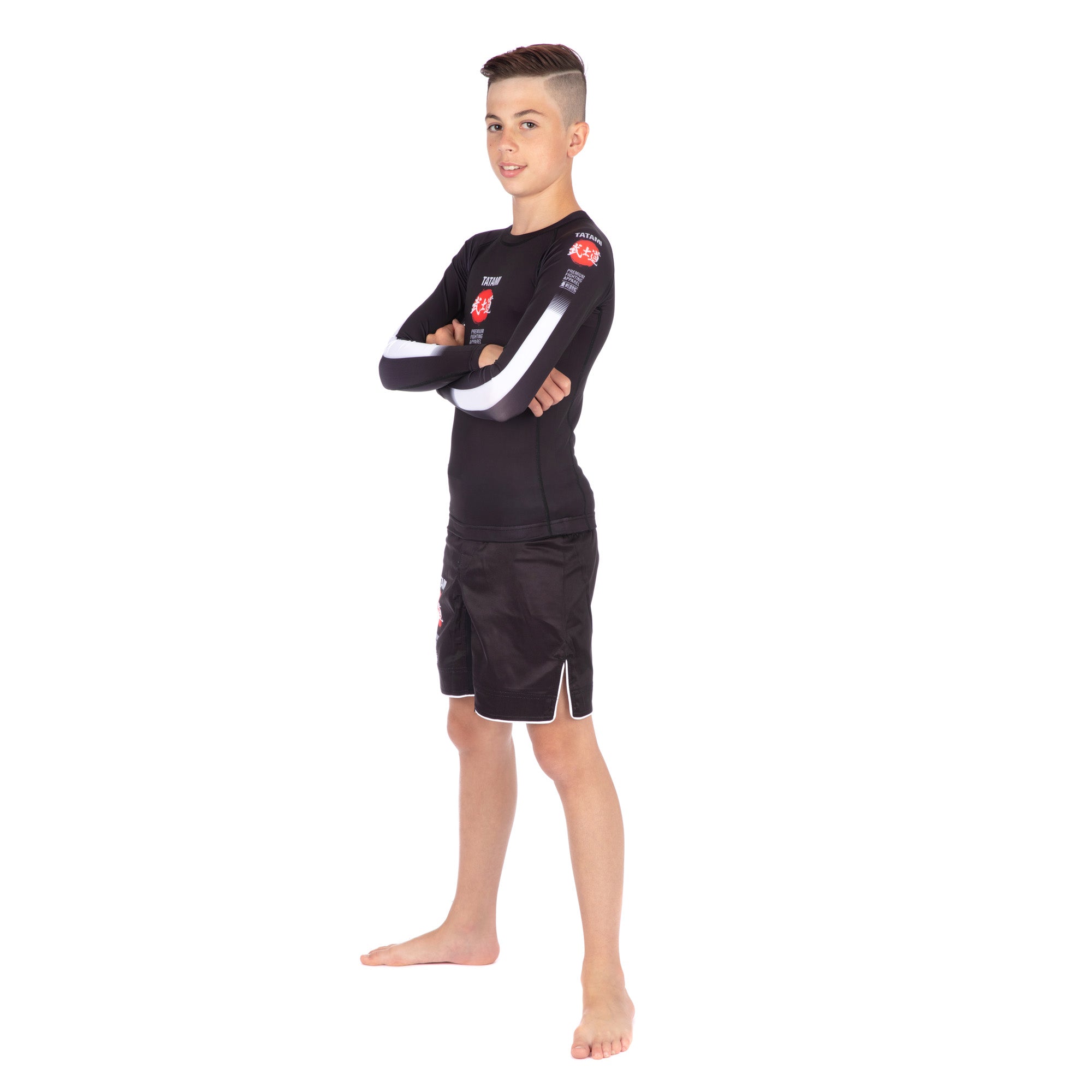 Tatami Fightwear Shorts TATAMI Kids Bushido Black Grappling Shorts