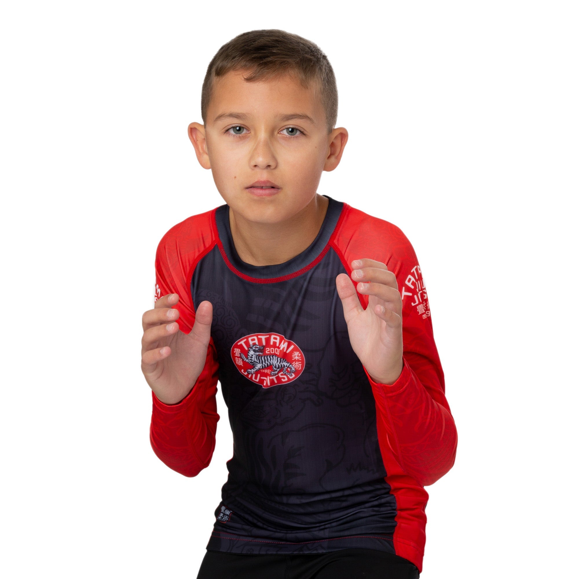 Tatami Fightwear Rash Guard TATAMI Kids Takedown Tiger Eco Tech Recycled Rash Guard